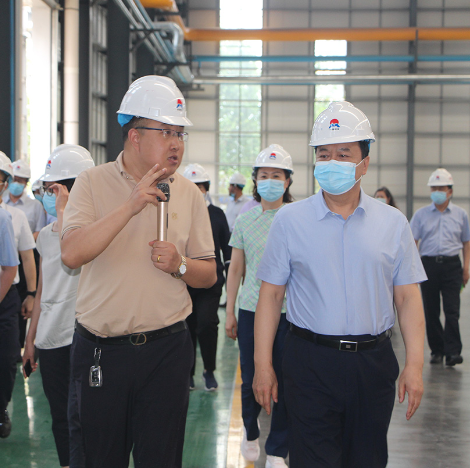 鄭州市人大常委會黨組書記、主任周富強(qiáng)到公司參觀指導(dǎo)